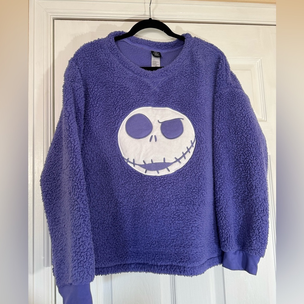 Disney The Nightmare Before Christmas Jack Skellington purple Plush pj top